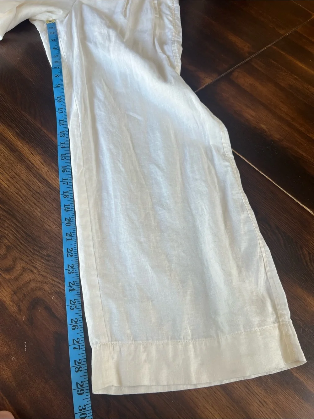 Everlane THE LINEN WAY HIGH DRAPE PANT Women’s 8 Bone Ivory Wide Leg Lightweight